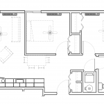 Floorplan B, Two Bedroom Layout
