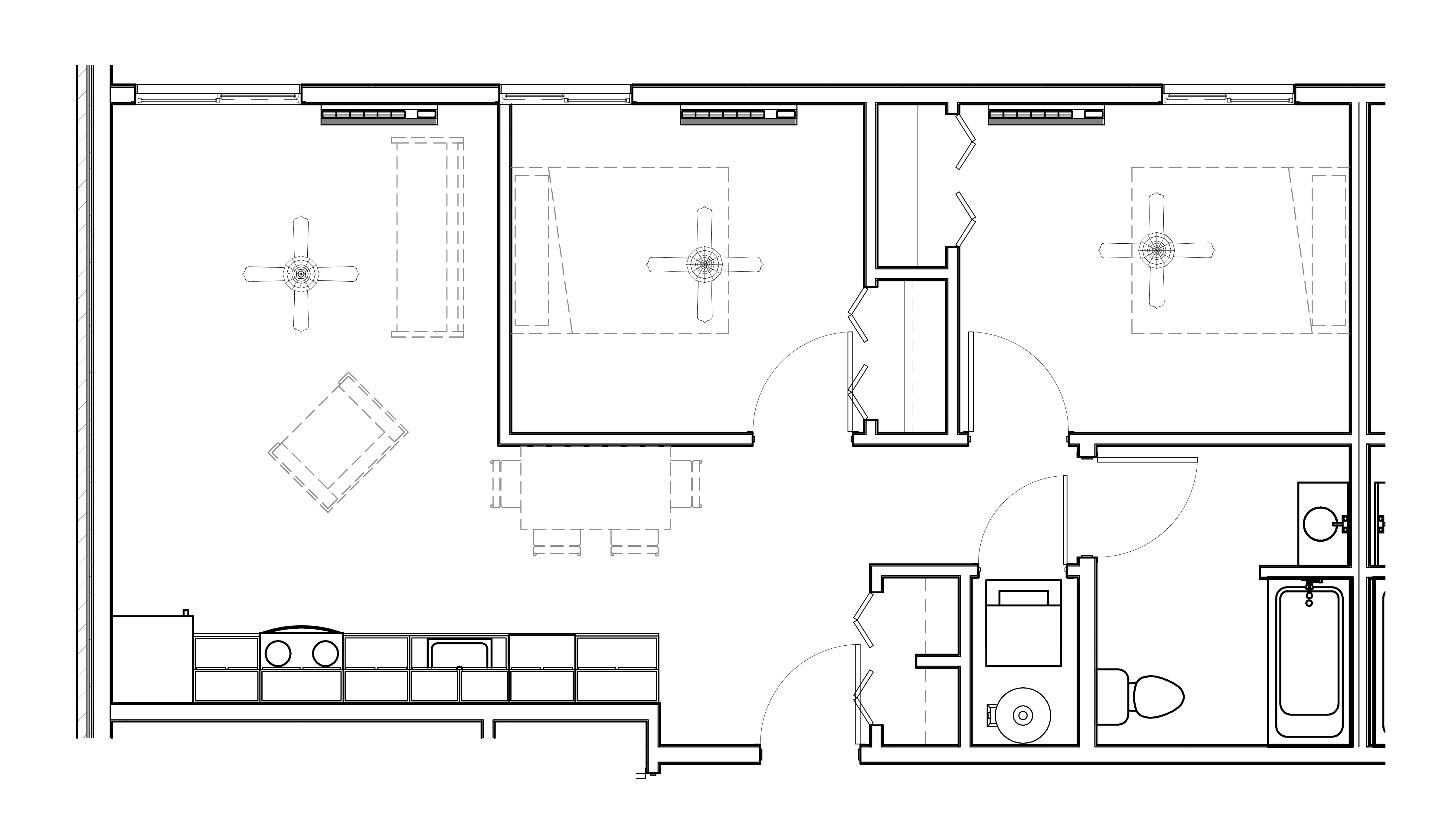 Floorplan B, Two Bedroom Layout