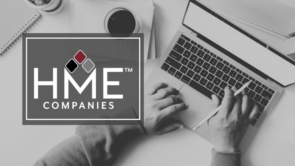 Blog Header image with laptop and company logo